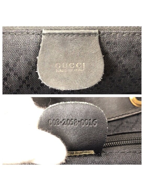 Gucci Bamboo Black Gold Leather 003 Backpack main image 5